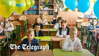 Ukraine war: Joy and trauma meet as children return to classrooms