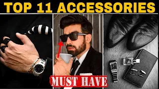 11 AFFORDABLE ACCESSORIES for men| MUST HAVES | WARDROBE ESSENTIALS| INDIAN MEN'S FASHION | HINDI