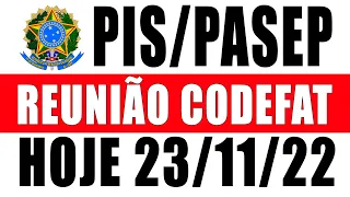 CODEFAT REUNIÃO HOJE CALENDÁRIO DE PAGAMENTO ABONOS SALARIAL ANO BASE 2021 PIS/PASEP ANO BASE 2021