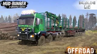 Spintires: MudRunner - MAN 8X8 on Forest Roads and Off-road