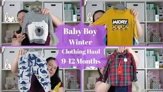 Baby Boy Winter Clothing Haul 9-12 Months - Primark, ASDA & Boots