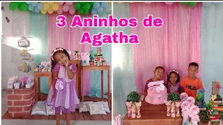 3 Aninhos da minha Princesa Agatha Rafaella.