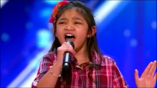 Angelica Hale 9 Year Old - Stuns the Crowd With Her Powerful Voice - America's Got Talent 2017