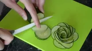 Cucumber Rose. РОЗА из огурца. Как сделать