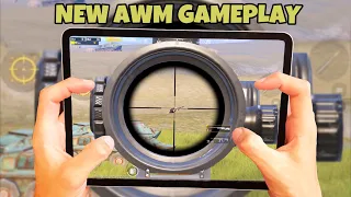 New AWM Gameplay🔥| iPad Pro 2020 Pars |  4 Finger + Full Gyro | Pubg Mobile #17