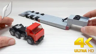 How to Build a Truck with  Low Loader Semi-Trailer (MOC - 4K)