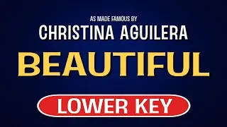 Beautiful (Karaoke Lower Key) - Christina Aguilera