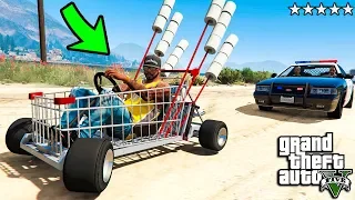 УКРАЛ ТЕЛЕЖКУ ИЗ МАГАЗИНА ПОГОНЯ ОТ КОПОВ В ГТА 5 МОДЫ! ОБЗОР МОДОВ В GTA 5