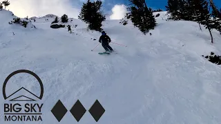 Skiing Our First Triple Black Diamond at Big Sky!