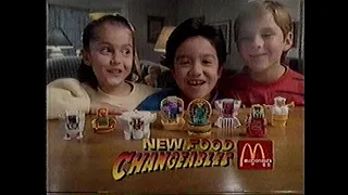 1989 McDonald's Food Changeables collect all 6 TV ad
