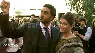 Aishwarya Rai Bachchan & Abhishek Bachchan on the red carpet interview