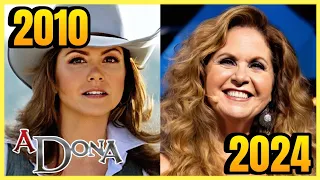 ESTÃO IRRECONHECÍVEIS! VEJA O ANTES E DEPOIS Elenco da novela Mexicana A DONA em 2024 😱