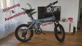 Engwe C20 Pro - Unboxing and Assembling a Folding Electric Bike