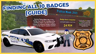 ERLC: Police Week Badge Hunt Guide | Finding ALL 10 Badges | Roblox Roleplay