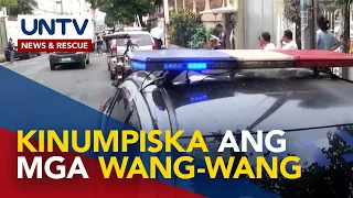 Nasa 1,700 wang-wang at blinkers, nakumpiska; Paulit-ulit na lalabag, binalaan – PNP