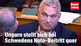 Ungarn stellt sich bei Schwedens Nato-Beitritt quer | krone.tv NEWS