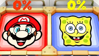 Super Mario Party MiniGames - Mario Vs Bowser Jr Vs Koopa Vs Diddy Kong (Master Cpu)