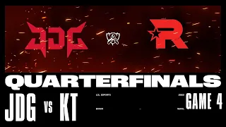 JDG vs. KT - Game 4 | KNOCKOUTS Stage | 2023 Worlds | JDG Intel Esports vs KT Rolster (2023)