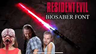 BIOSABER (Resident Evil Lightsaber Font)