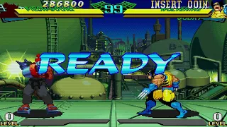 MARVEL SUPER HEROES VS STREET FIGHTER: Boss Hack - Team Cyber Akuma and Shadow Charlie