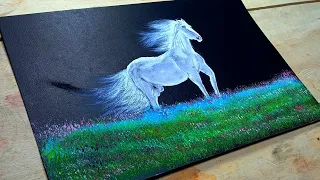 Cómo Pintar un CABALLO Paso a Paso Fácil | Tutorial de Pintura Acrílica para Principiantes