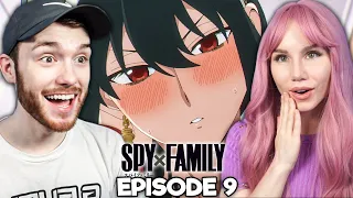 LOID AND YOR'S STEAMY FIRST KISS?! | Spy x Family E9 Reaction