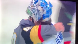 Demko Respect   Traditional NHL handshake