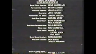 The Terminator (1984) End Credits (Vhs Recording)