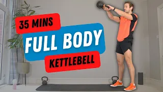 35 MIN KETTLEBELL FULL BODY | Build Muscle with One Kettlebell Only