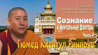 Гюмед Кхентул Ринпоче. Сознание и ментальные факторы. Занятие 4