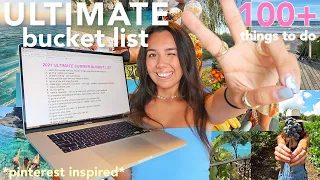 ULTIMATE SUMMER BUCKET LIST | 100+ things to do when you're bored *pinterest inspired*