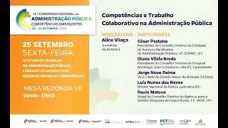 Mesa Redonda VII - Competências e Trabalho Colaborativo na Administração Pública (3ºdia)