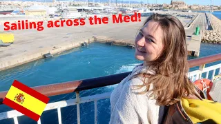 Taking the all-day ferry from Palma de Mallorca to Barcelona in Spain!