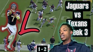 Jaguars Fan Reacts to Week 3 Loss vs Texans: Jaguars vs Texans Week 3