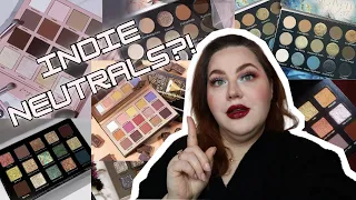 NEUTRAL Palettes from INDIE Brands | Colorful or Neutral? | Indie Brands are BETTER?