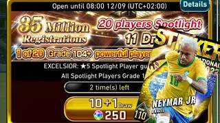 eFootball Champion Squads 2X Draw 35Mil Registration 20 Spotlight Neymar 110