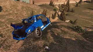 GTA 5 Driving off Mt Chiliad Crashes Compilation #53 (With Roof And Door Deformation)