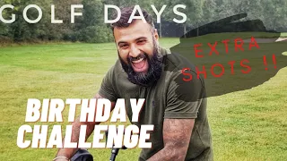 GOLF DAYS - BIRTHDAY CHALLENGE! On his own but with an extra shot ! Golf Course Vlog Little Channels