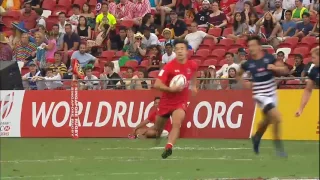 (HD) Singapore 7s | Canada v Hong Kong | Pool A | Full Match Highlights | Rugby Sevens