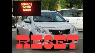 How to reset Service Engine soon Light on a 2015 Nissan Versa.....