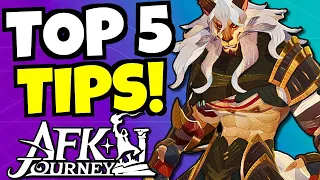 TOP 5 TIPS FOR BEGINNERS!!! [AFK Journey]