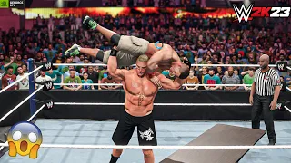 WWE 2K23 - John Cena vs. Brock Lesnar No Holds Barred Matches at  WrestleMania XL Big Match