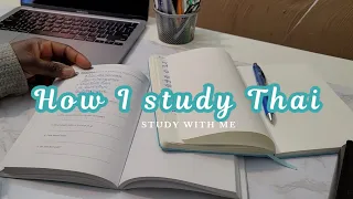 How I study Thai | textbook, apps, note taking