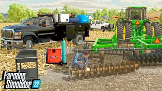 I Hired A New Farm Hand! (BRAKES EVERYTHING) | Farming Simulator 22