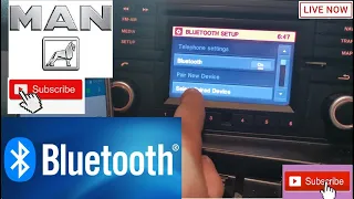 How do I connect my Bluetooth to man truck? pairing BT not working ?