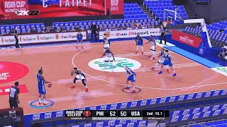 FIBA on NBA2K14 | FIBA ASIA CUP | USA vs PHILIPPINES | Gameplay Highlights | 720p | At the buzzer