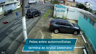 Captan en video brutal asesinato entre conductores cerca de una escuela