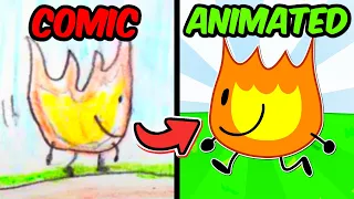 EVERY BFDI Firey Comic: Animated!