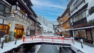 Staying Japan's Snow Village ⛄️ ❄️  GINZAN ONSEN ❄️