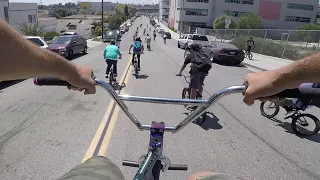 Insane BMX Mob vs Police..